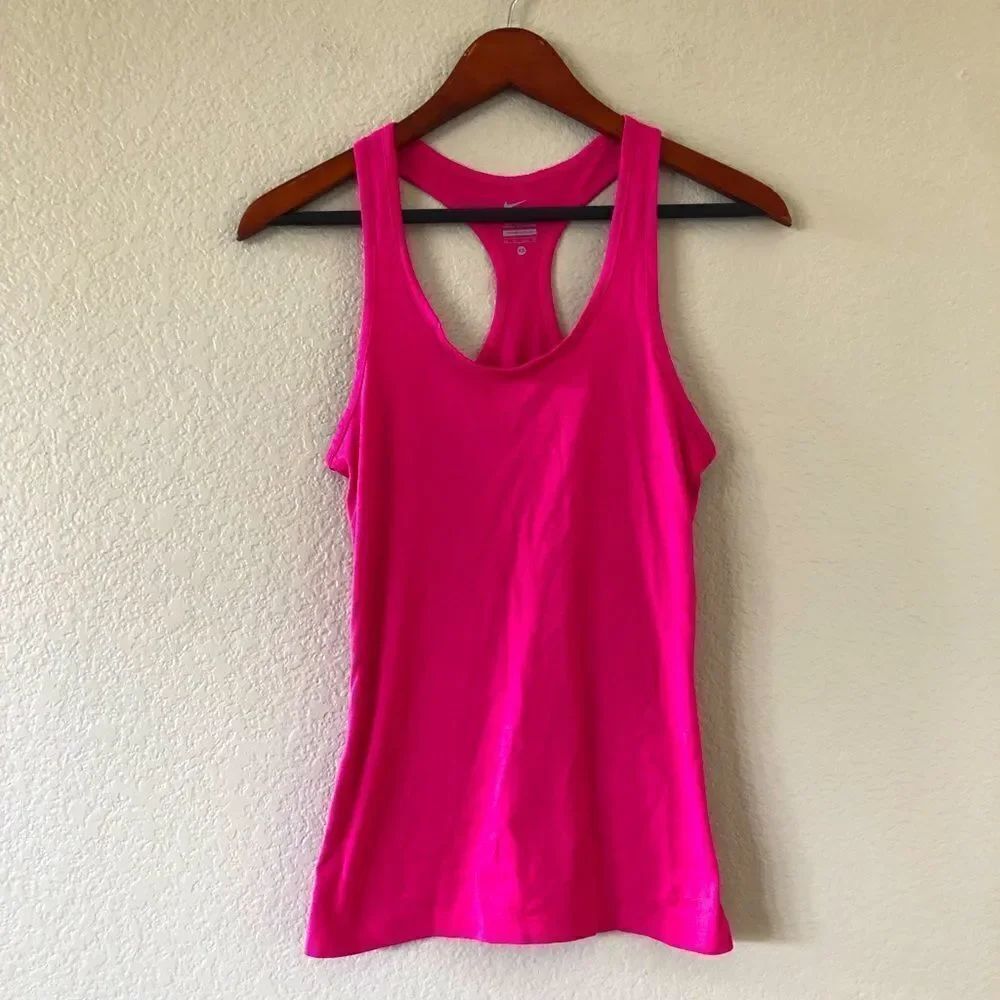 Nike Dri-Fit Active Hot Pink Tank XS - Picture 1 of 2